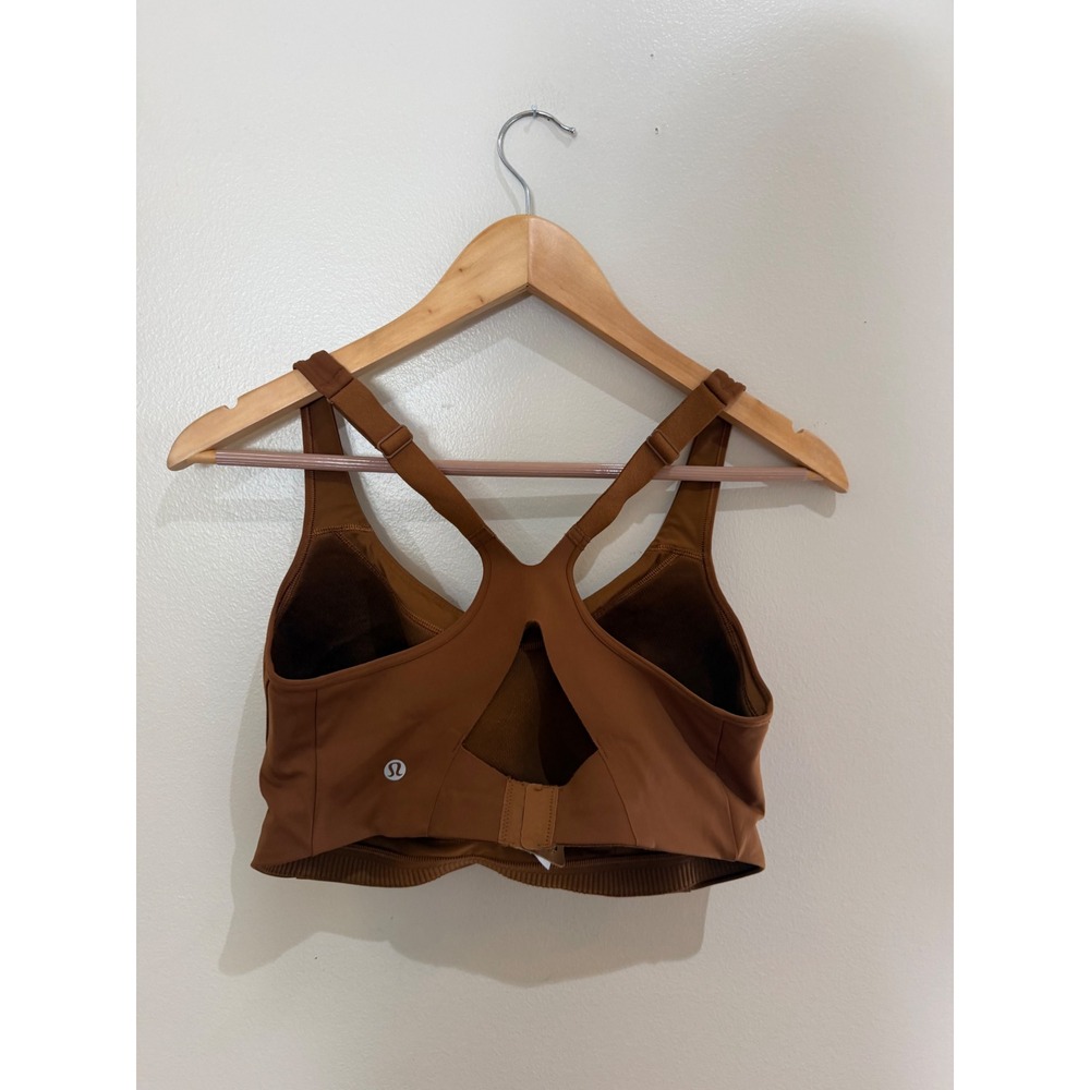 Lululemon All Powered Up Bra Copper Brown Racerback Sports Bra 36D - Picture 5 of 11